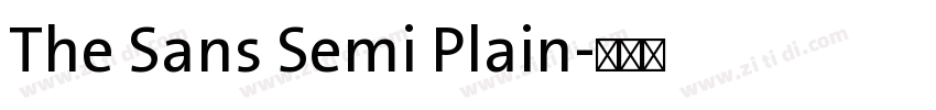 The Sans Semi Plain字体转换
